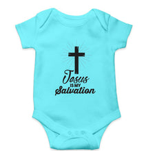 Load image into Gallery viewer, Jesus Kids Romper For Baby Boy/Girl-0-5 Months(18 Inches)-Sky Blue-Ektarfa.online
