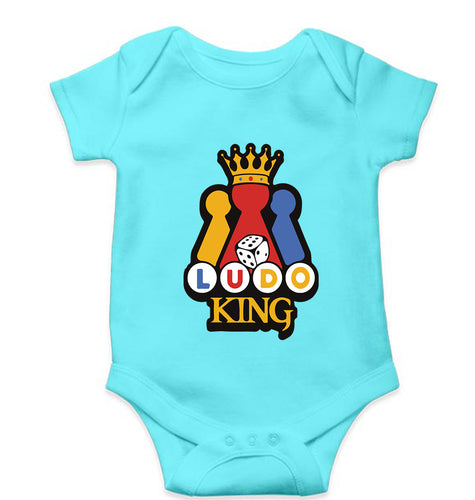 Ludo King Kids Romper For Baby Boy/Girl-Sky Blue-Ektarfa.online