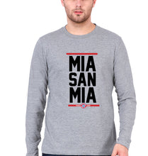 Load image into Gallery viewer, Bayern Munich Full Sleeves T-Shirt for Men-Grey Melange-Ektarfa.online

