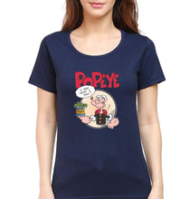 Load image into Gallery viewer, Popeye T-Shirt for Women-Navy Blue-Ektarfa.online
