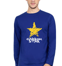 Load image into Gallery viewer, Carrom Star Full Sleeves T-Shirt for Men-Royal Blue-Ektarfa.online
