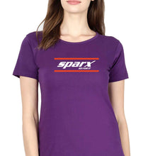 Load image into Gallery viewer, Sparx T-Shirt for Women-XS(32 Inches)-Purple-Ektarfa.online
