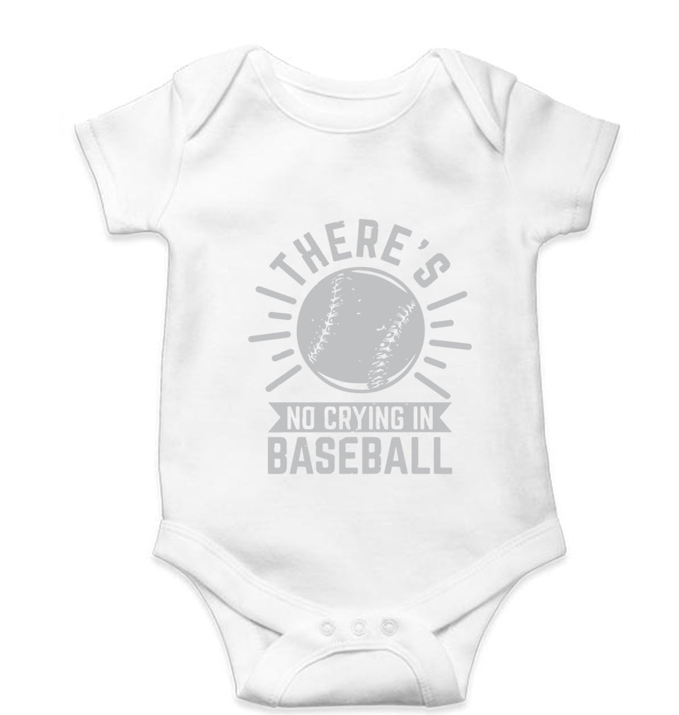 Baseball Kids Romper Kids Romper For Baby Boy/Girl-0-5 Months(18 Inches)-White-Ektarfa.online