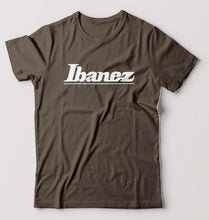 Load image into Gallery viewer, Ibanez Guitar T-Shirt for Men-S(38 Inches)-Olive Green-Ektarfa.online
