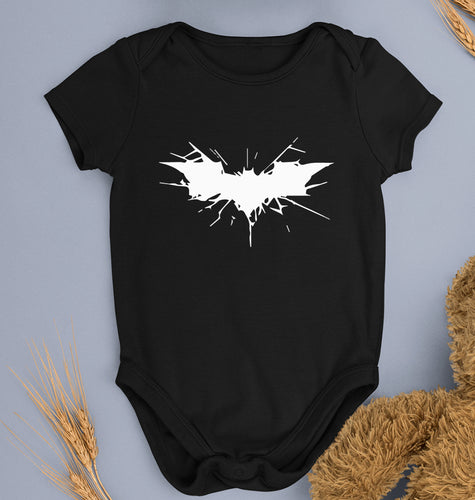 Batman Superhero Kids Romper For Baby Boy/Girl-0-5 Months(18 Inches)-Black-Ektarfa.online