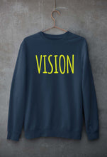Load image into Gallery viewer, Vision Unisex Sweatshirt for Men/Women-S(40 Inches)-Navy Blue-Ektarfa.online
