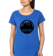 Load image into Gallery viewer, Led Zeppelin T-Shirt for Women-Royal Blue-Ektarfa.online
