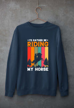 Load image into Gallery viewer, Horse Riding Unisex Sweatshirt for Men/Women-Navy Blue-Ektarfa.online

