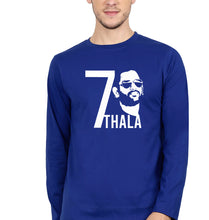 Load image into Gallery viewer, MS Dhoni 07 Thala Full Sleeves T-Shirt for Men-Royal Blue-Ektarfa.online
