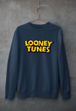 Load image into Gallery viewer, Looney Tunes Unisex Sweatshirt for Men/Women-S(40 Inches)-Navy Blue-Ektarfa.online
