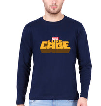 Load image into Gallery viewer, Luke Cage Full Sleeves T-Shirt for Men-Navy Blue-Ektarfa.online
