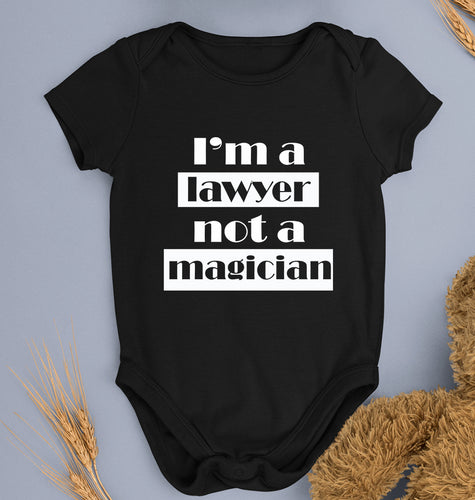 Lawyer Kids Romper For Baby Boy/Girl-Black-Ektarfa.online