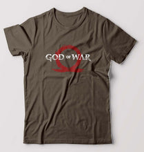 Load image into Gallery viewer, God of War T-Shirt for Men-S(38 Inches)-Olive Green-Ektarfa.online
