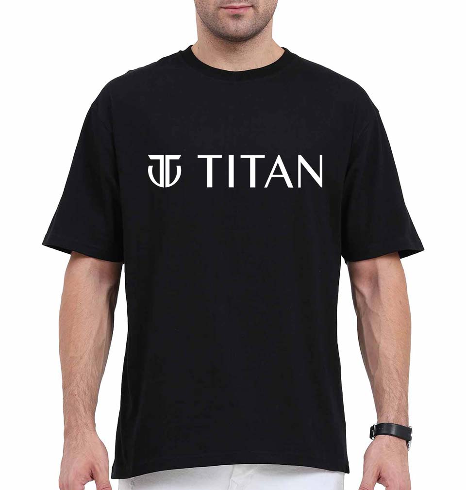 Titan Oversized T-Shirt for Men-Black-Ektarfa.online