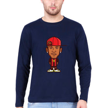 Load image into Gallery viewer, Neymar Full Sleeves T-Shirt for Men-Navy Blue-Ektarfa.online
