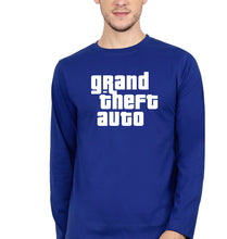 Load image into Gallery viewer, Grand Theft Auto (GTA) Full Sleeves T-Shirt for Men-S(38 Inches)-Royal Blue-Ektarfa.online
