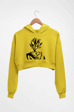 Load image into Gallery viewer, Anime Goku Crop HOODIE FOR WOMEN-Mustard Yellow-Ektarfa.online
