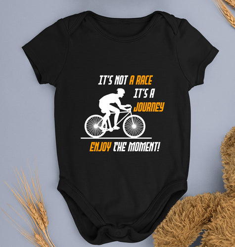 Cycling Kids Romper For Baby Boy/Girl-0-5 Months(18 Inches)-Black-Ektarfa.online