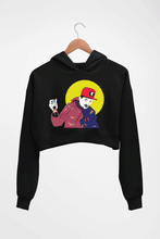Load image into Gallery viewer, Divine Crop HOODIE FOR WOMEN-Black-Ektarfa.online
