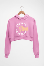 Load image into Gallery viewer, Orange Cassidy - Freshly Squeezed Crop HOODIE FOR WOMEN-Light Baby Pink-Ektarfa.online
