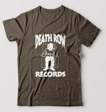 Load image into Gallery viewer, Death Row Records T-Shirt for Men-S(38 Inches)-Olive Green-Ektarfa.online
