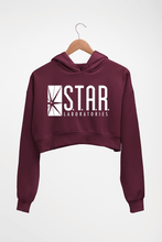 Load image into Gallery viewer, Star laboratories Crop HOODIE FOR WOMEN-Maroon-Ektarfa.online

