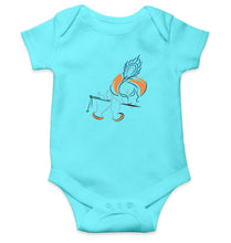 Load image into Gallery viewer, Shree Krishna Kids Romper For Baby Boy/Girl-0-5 Months(18 Inches)-Sky Blue-Ektarfa.online
