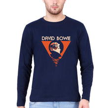 Load image into Gallery viewer, David Bowie Full Sleeves T-Shirt for Men-Navy Blue-Ektarfa.online

