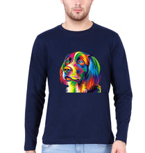 Load image into Gallery viewer, Dog Full Sleeves T-Shirt for Men-Navy Blue-Ektarfa.online

