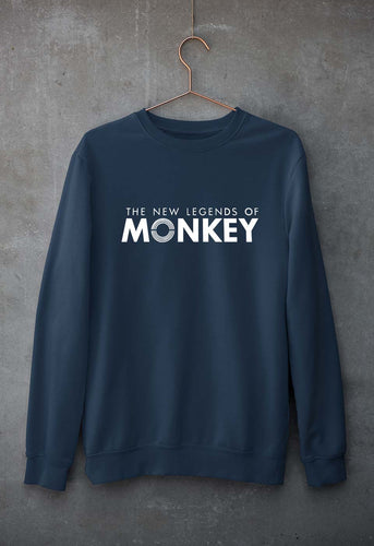 The New Legends of Monkey Unisex Sweatshirt for Men/Women-Navy Blue-Ektarfa.online