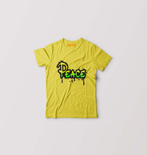 Load image into Gallery viewer, Graffiti Peace Kids T-Shirt for Boy/Girl-Yellow-Ektarfa.online
