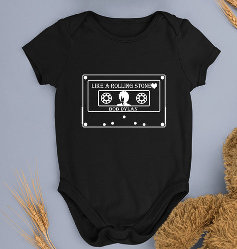 Bob Dylan Kids Romper For Baby Boy/Girl-Black-Ektarfa.online