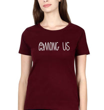 Load image into Gallery viewer, Among Us T-Shirt for Women-XS(32 Inches)-Maroon-Ektarfa.online
