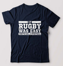 Load image into Gallery viewer, Rugby T-Shirt for Men-Navy Blue-Ektarfa.online
