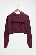 Load image into Gallery viewer, Trumpet Love Crop HOODIE FOR WOMEN-Maroon-Ektarfa.online
