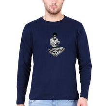Load image into Gallery viewer, DJ Bruce Lee Full Sleeves T-Shirt for Men-Navy Blue-Ektarfa.online
