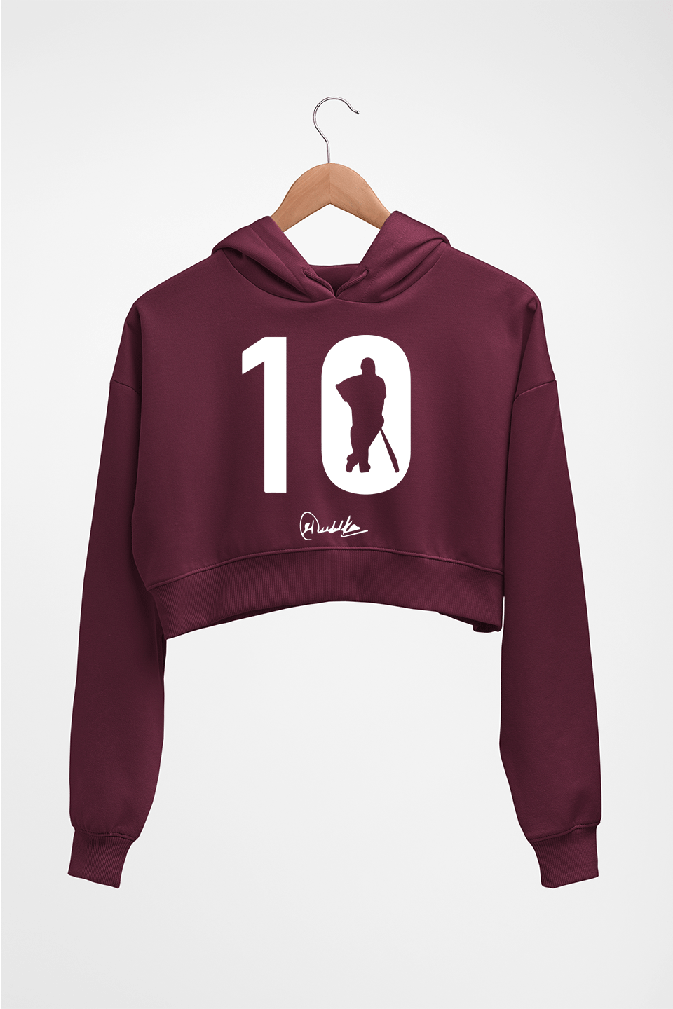 Sachin Tendulkar Crop HOODIE FOR WOMEN-Light Baby Pink-Ektarfa.online