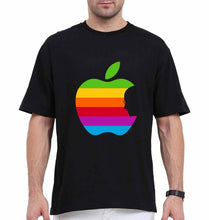 Load image into Gallery viewer, Steve Jobs Apple Oversized T-Shirt for Men-Black-Ektarfa.online
