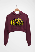 Load image into Gallery viewer, Hufflepuff Harry Potter Crop HOODIE FOR WOMEN
