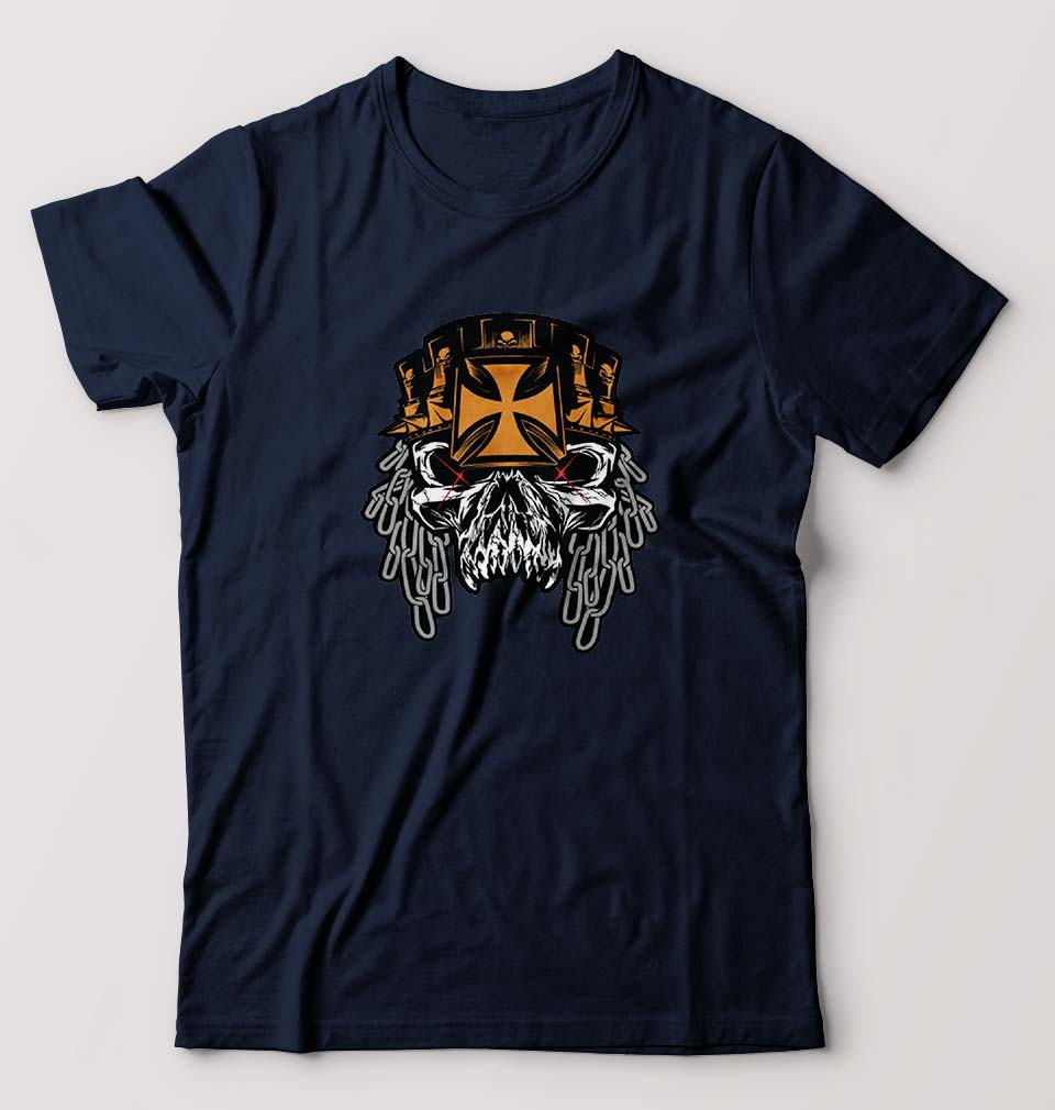 Triple H WWE T-Shirt for Men-S(38 Inches)-Navy Blue-Ektarfa.online