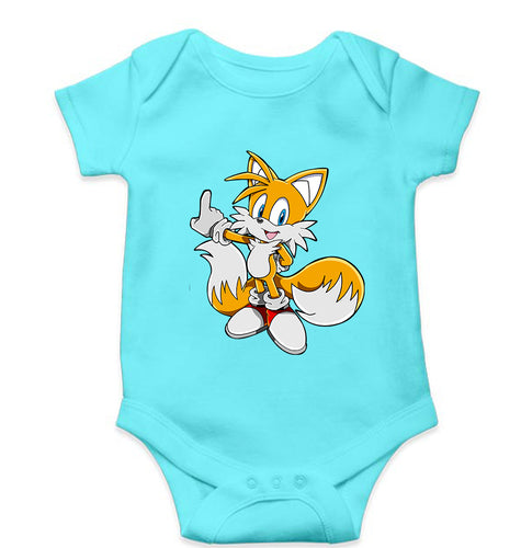 Tails Sonic Kids Romper For Baby Boy/Girl-Sky Blue-Ektarfa.online