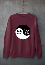 Load image into Gallery viewer, alan walker marshmello Unisex Sweatshirt for Men/Women-Maroon-Ektarfa.online
