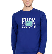 Load image into Gallery viewer, Fuck Covid Full Sleeves T-Shirt for Men-Royal Blue-Ektarfa.online
