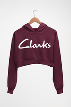 Load image into Gallery viewer, Clarks Crop HOODIE FOR WOMEN-Maroon-Ektarfa.online
