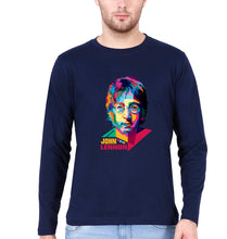 Load image into Gallery viewer, John Lennon Full Sleeves T-Shirt for Men-Navy Blue-Ektarfa.online
