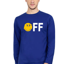 Load image into Gallery viewer, Emoji Off Full Sleeves T-Shirt for Men-Royal blue-Ektarfa.online
