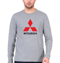 Load image into Gallery viewer, Mitsubishi Full Sleeves T-Shirt for Men-Grey Melange-Ektarfa.online
