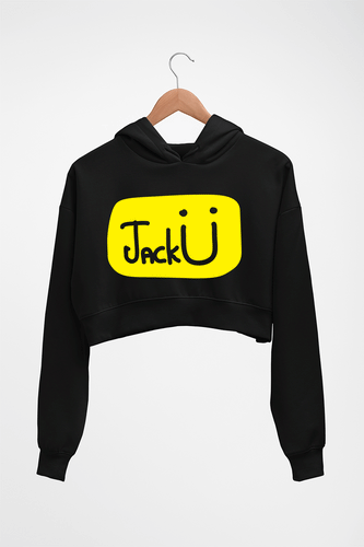 Jack u Crop HOODIE FOR WOMEN-Black-Ektarfa.online