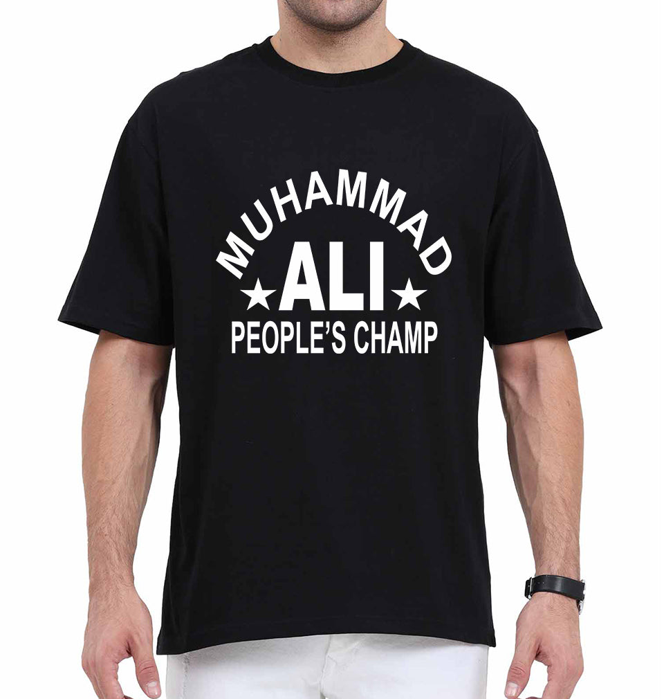 Muhammad Ali Oversized T-Shirt for Men-Black-Ektarfa.online