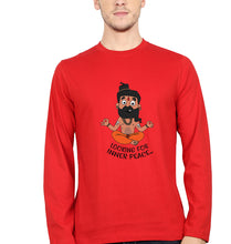 Load image into Gallery viewer, Inner Peace Full Sleeves T-Shirt for Men-Red-Ektarfa.online
